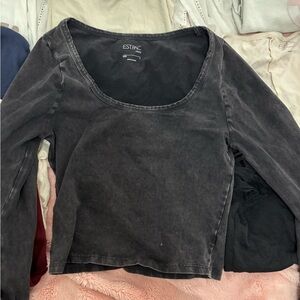 PacSun Charcoal Long Sleeve Top